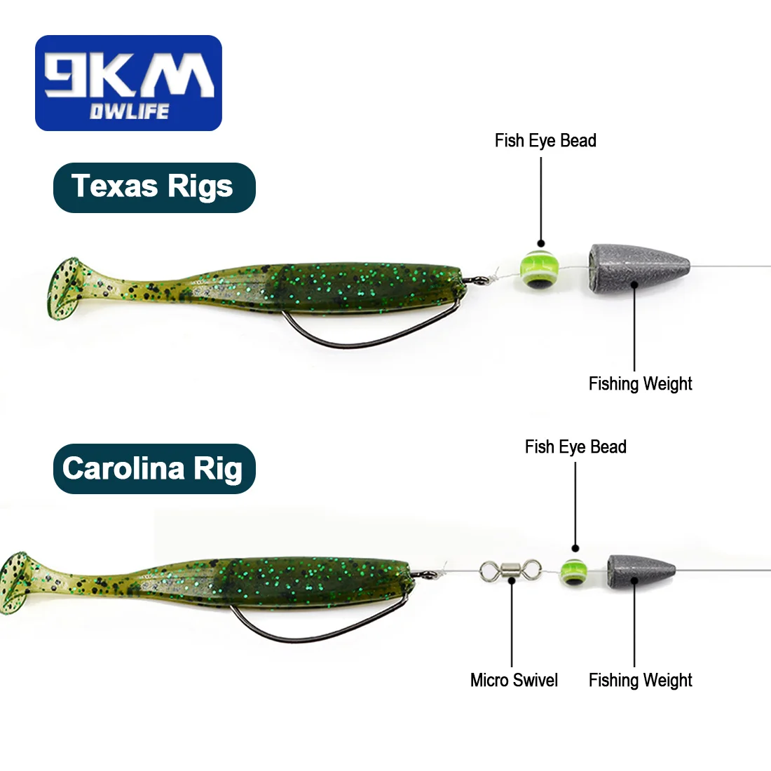 Plomos bala 9KM para Texas Rig y Carolina – lubina
