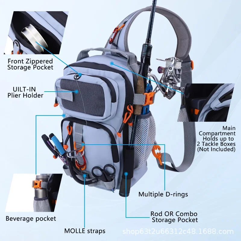 NUNATAK Bolsa impermeable para pesca de cintura resistente al desgaste - imagen 4
