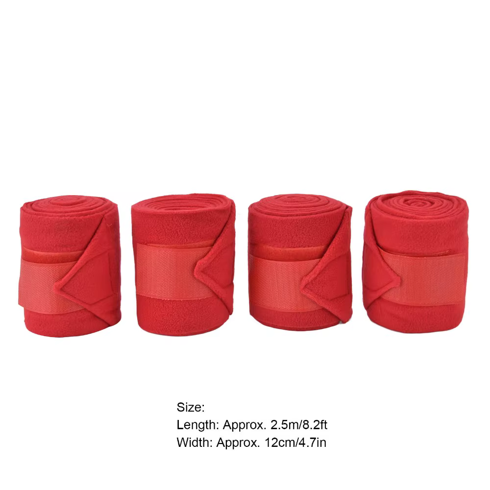 Protectores autoadhesivos para patas de caballo negros enrollados