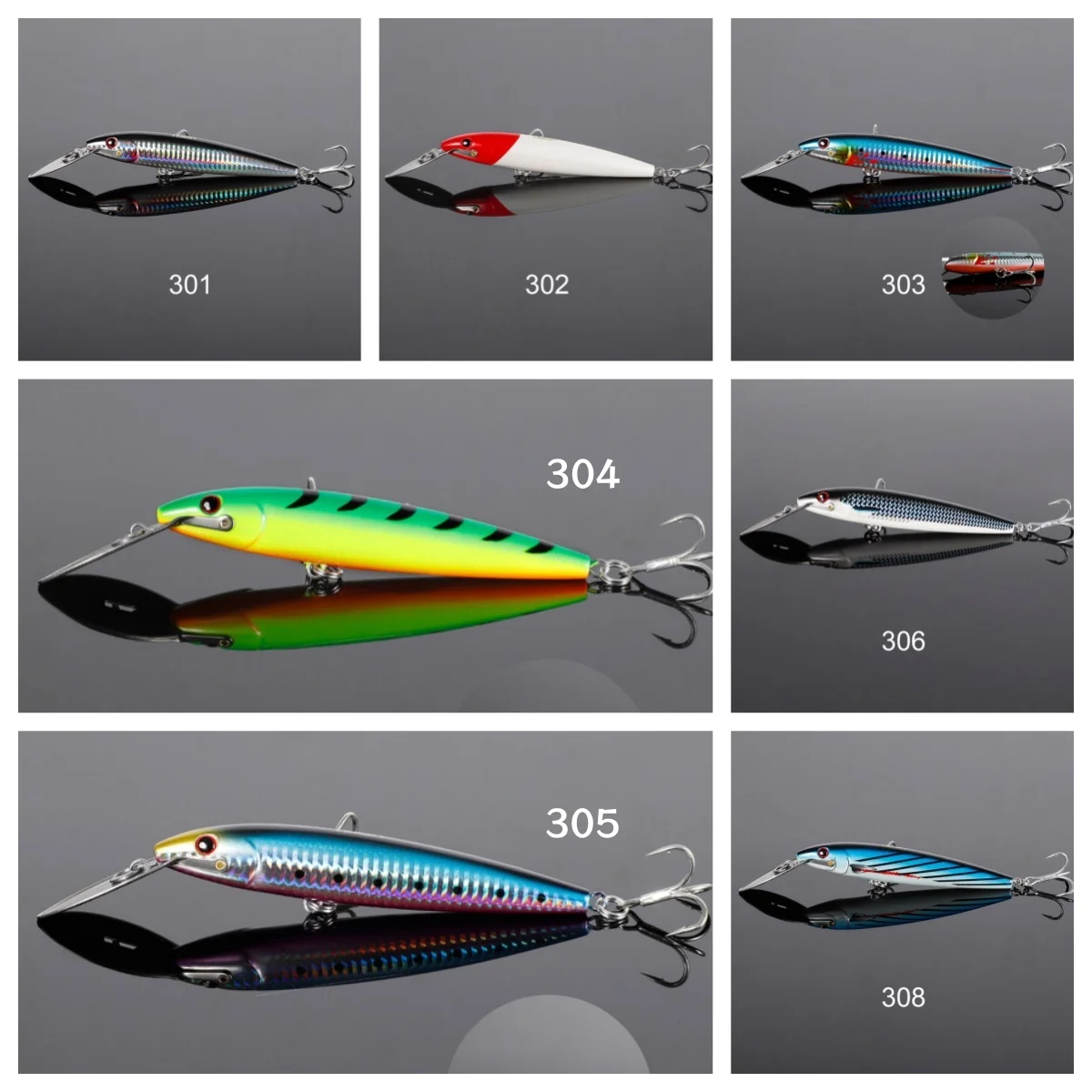 NOEBY Señuelos Minnow eficaces para Pesca en Agua Salada Duros - imagen 3