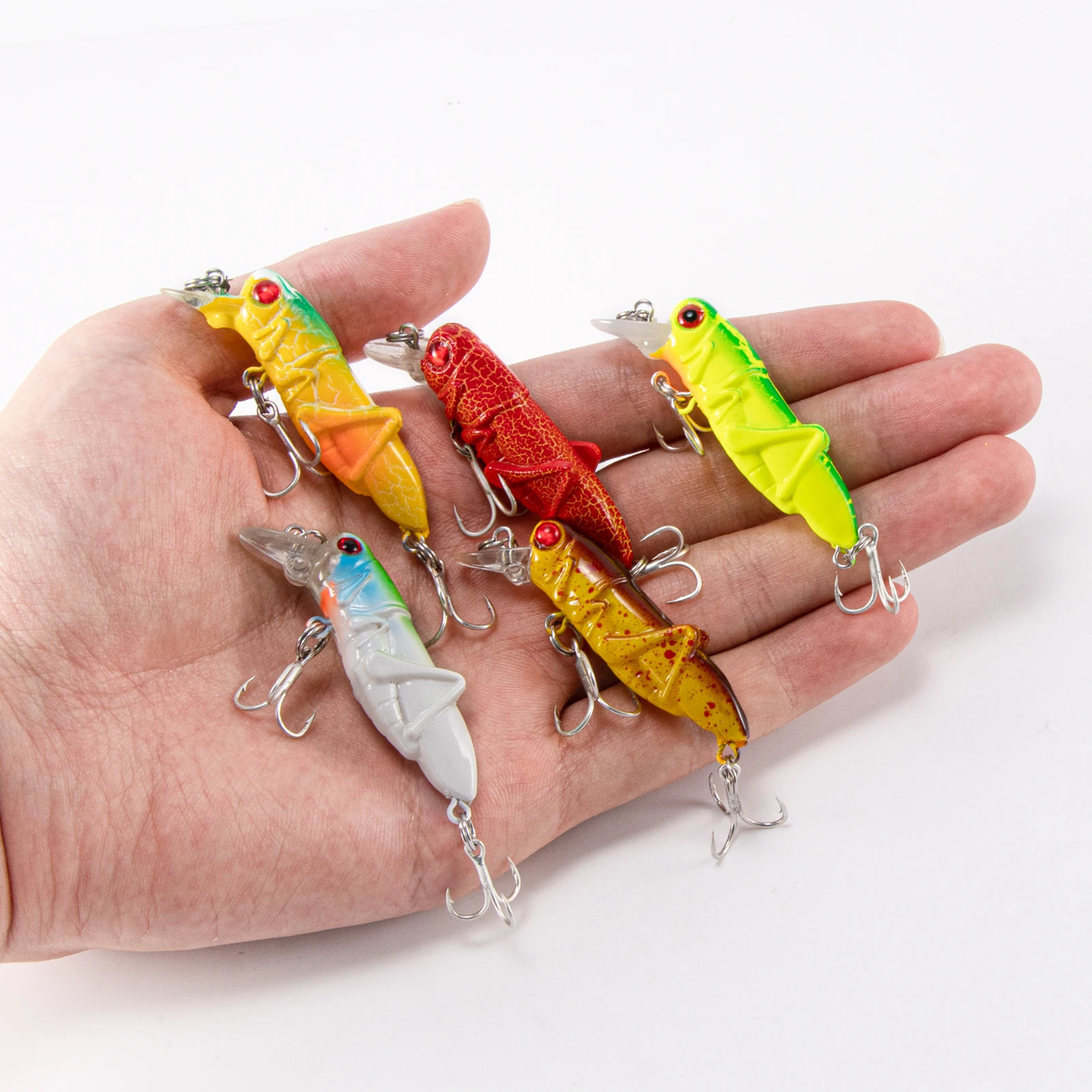 Señuelo de superficie tipo insecto con anzuelo triple para lubina - imagen 2