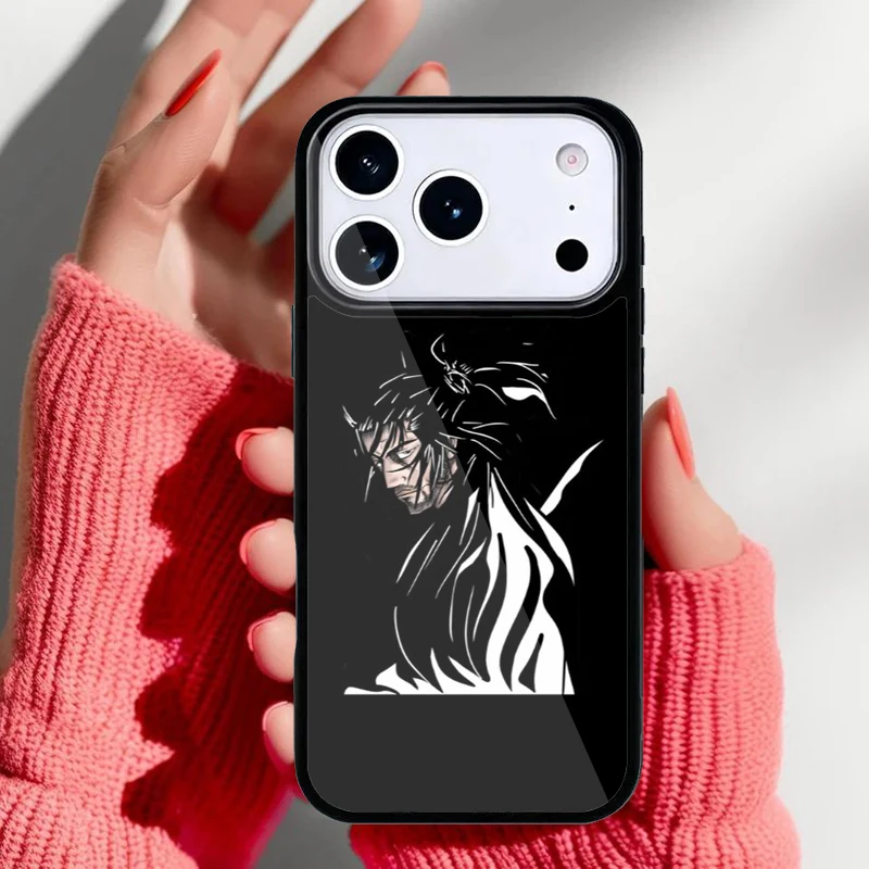 Diseño artístico de la funda con motivos de Miyamoto Musashi