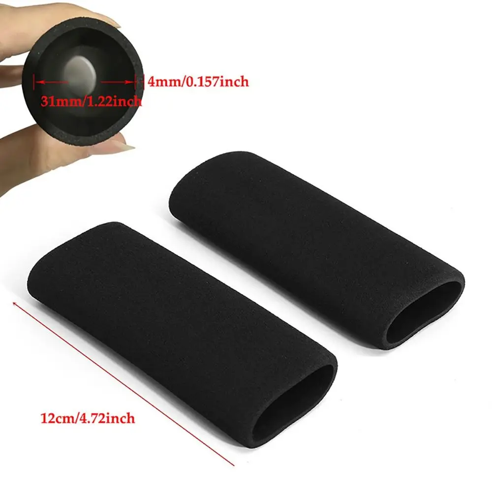 Funda antideslizante para manillar de esponja negra