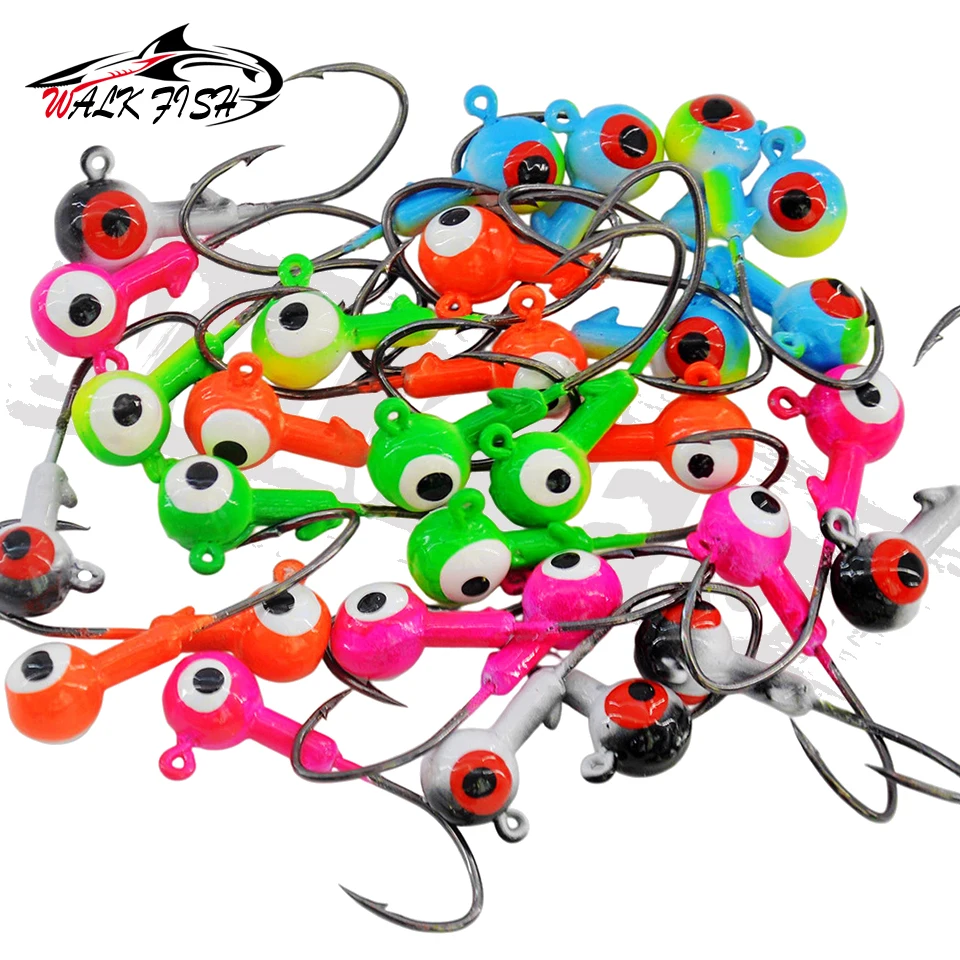 WALK FISH Anzuelos Jig Head con púas, vástago largo para vinilo - imagen 5