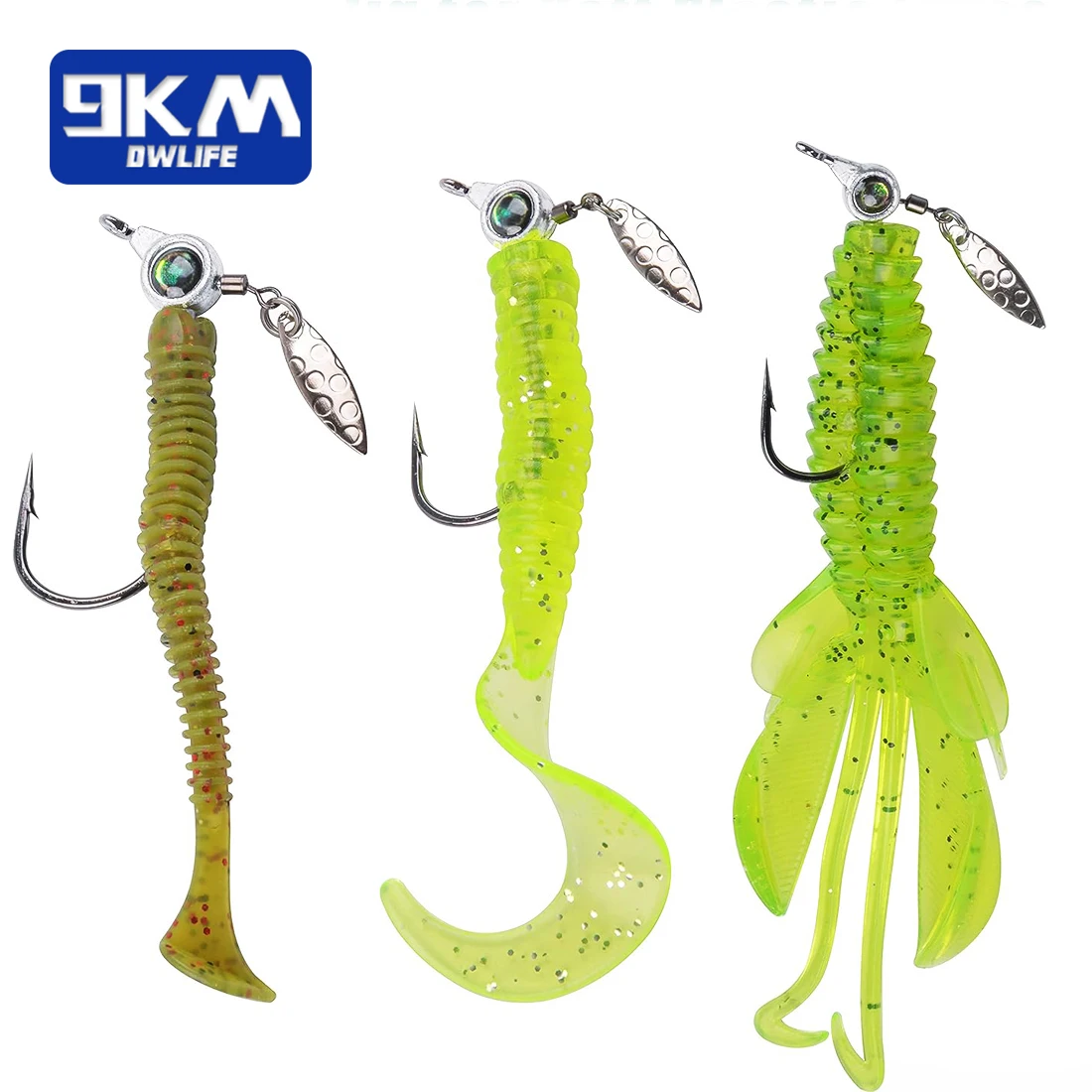 Jig Head con cuchilla giratoria para vinilo – agua salada - imagen 5