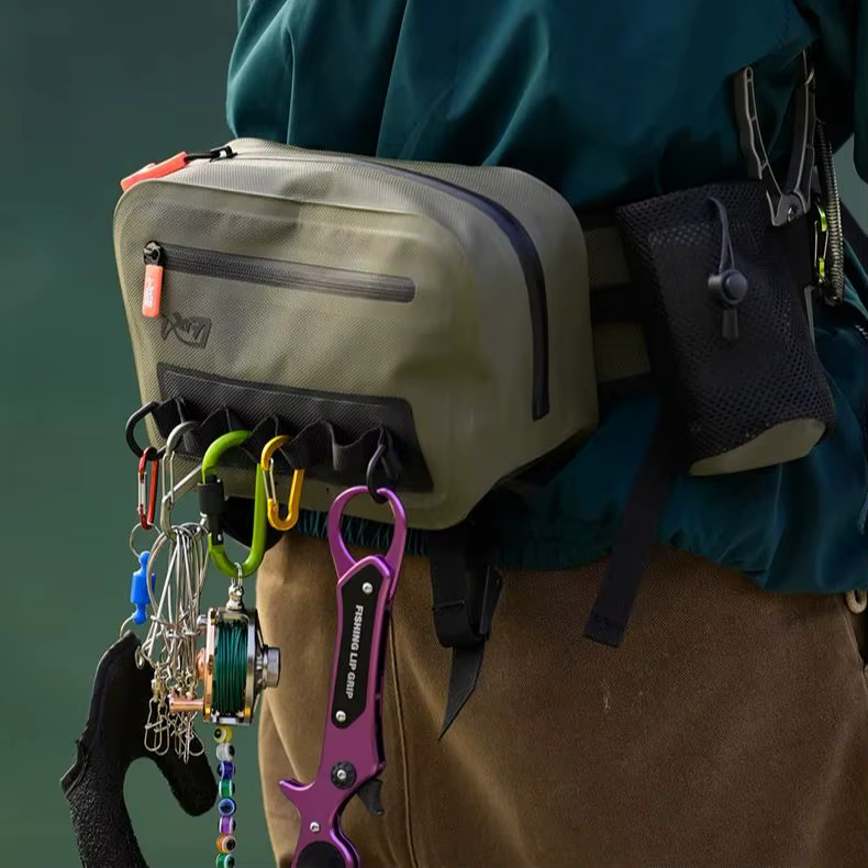 Mochila de pesca impermeable con compartimentos para señ - imagen 3