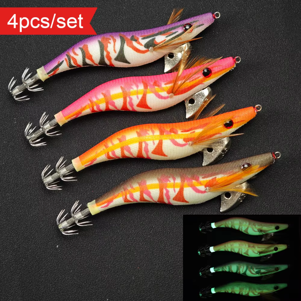 Señuelos Luminosos Ackibbik para Pesca de Camarones y Calamares