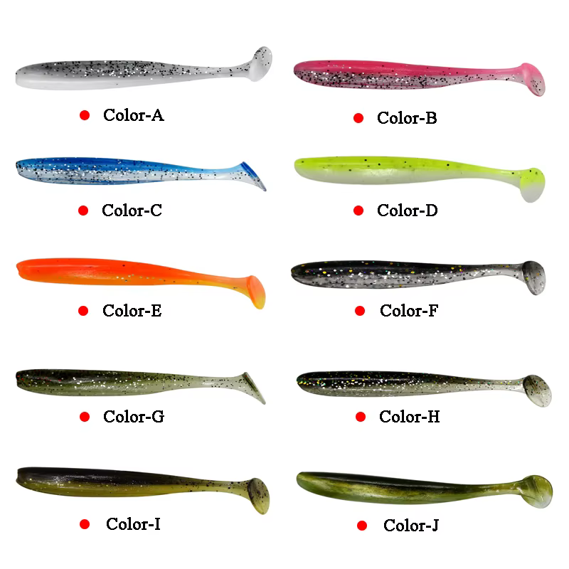 Señuelos de vinilo con cabeza jig head y spinner – Talla 55-90mm - imagen 4