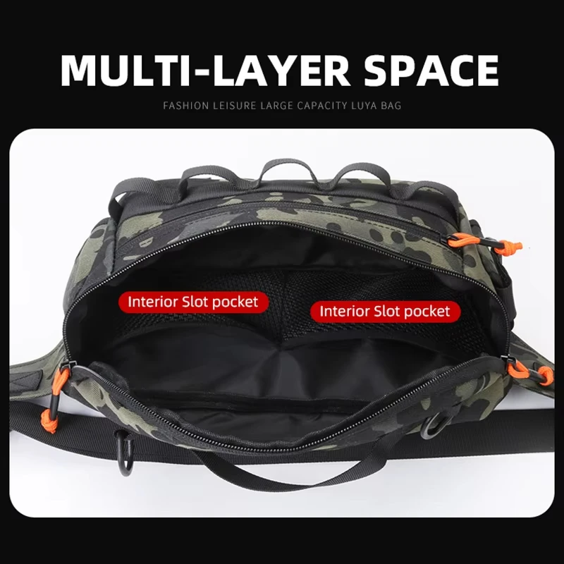 Riñonera táctica Molle – Bolsa de pesca para pecho y senderismo - imagen 3