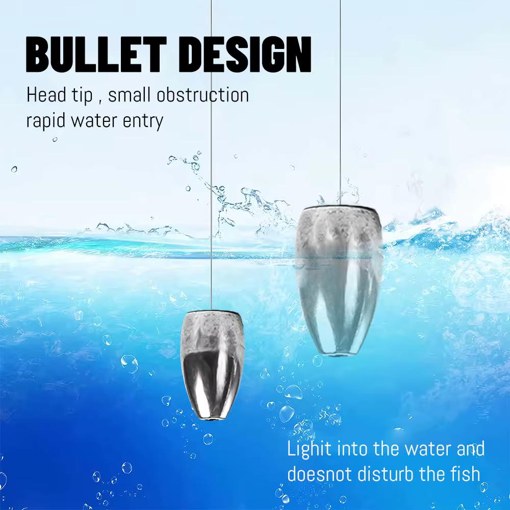 Plomo Bala ZUKIBO para Texas y Carolina Rig – Accesorios Pesca - imagen 5