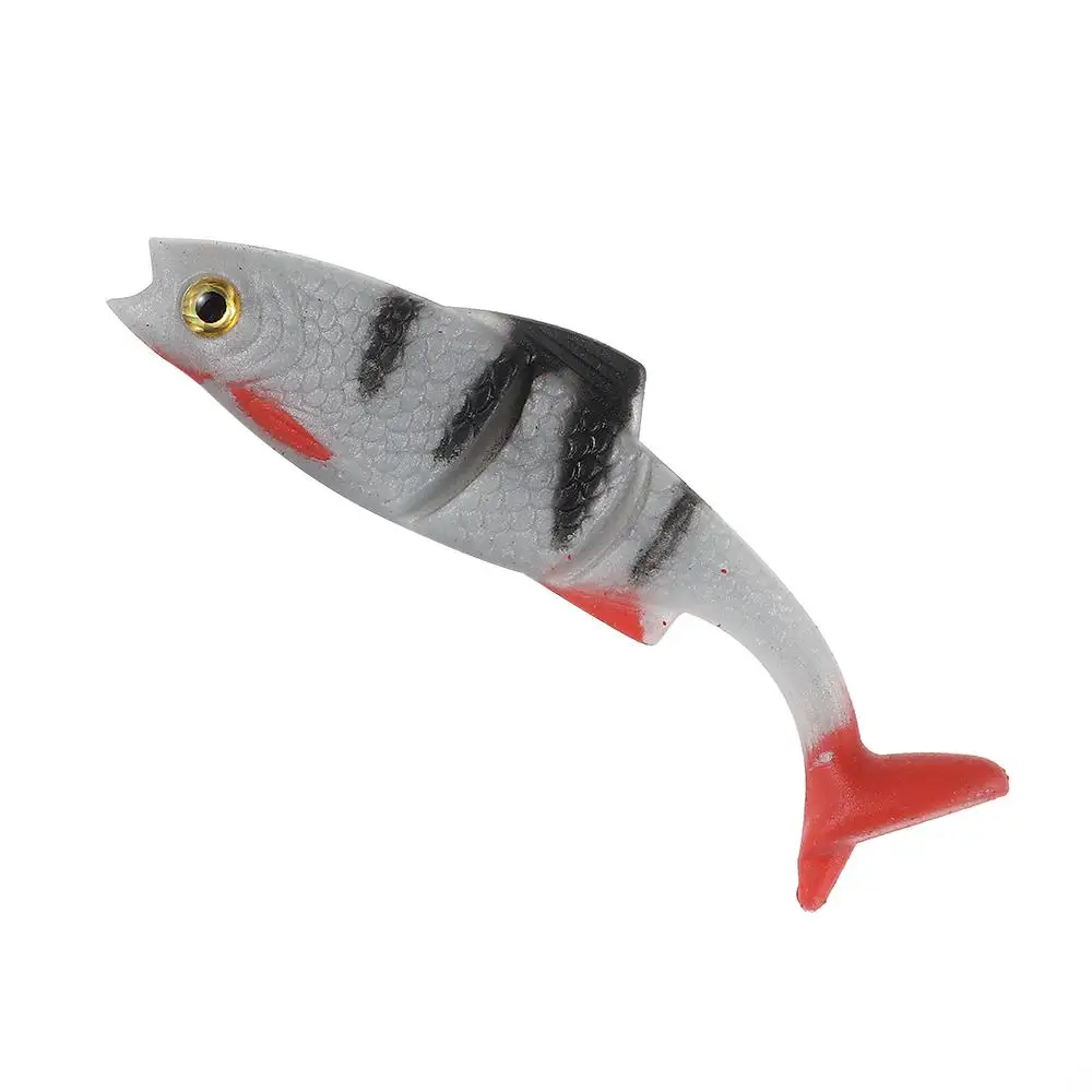 Vinilos Swimbait 8cm – Cola en T con ojos 3D para pesca en mar - imagen 3