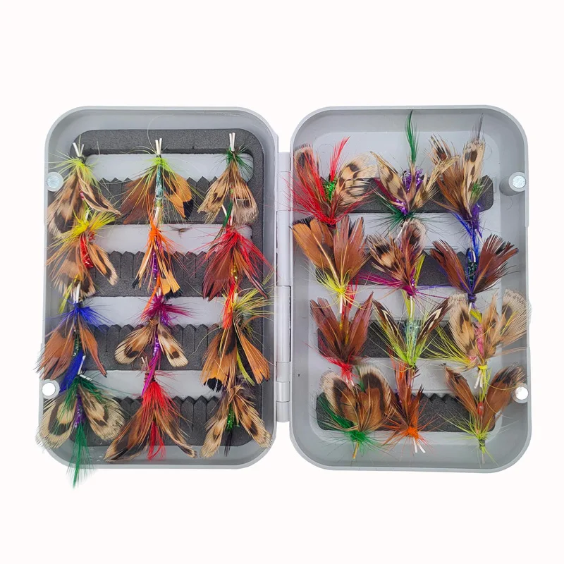 Kit de moscas secas y streamers para trucha, lubina y salmón