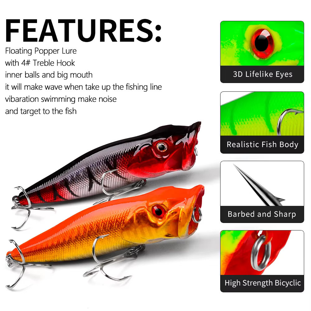 Popalua Cebo de natación para lubina y carpa cruciana - imagen 4