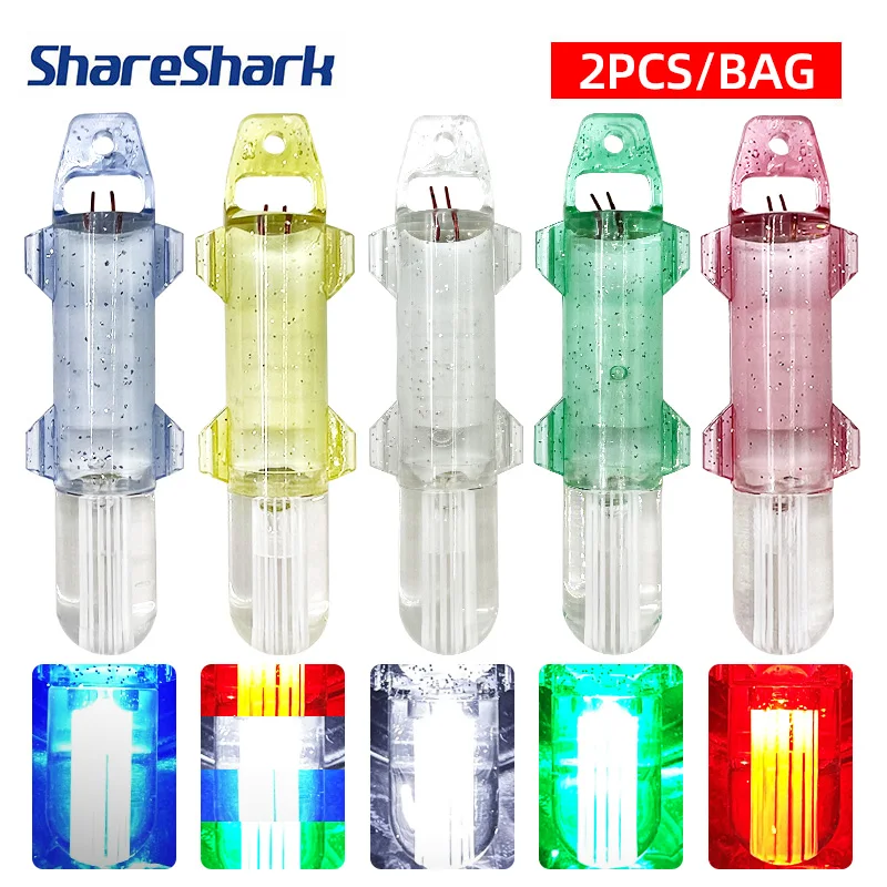 ShareShark Luz LED subacuática de señuelo atractora con fibra óptica
