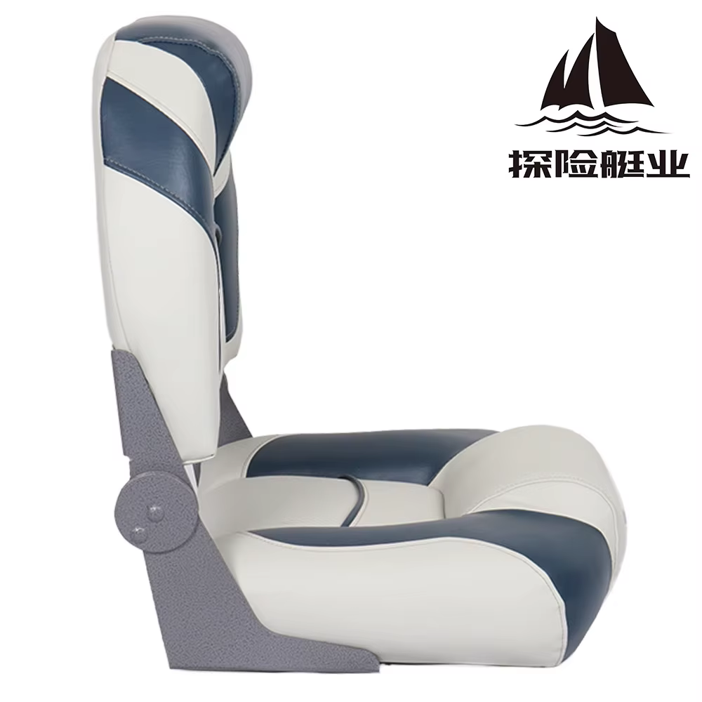 Silla de pesca para barco plegable impermeable con respaldo alto - imagen 5