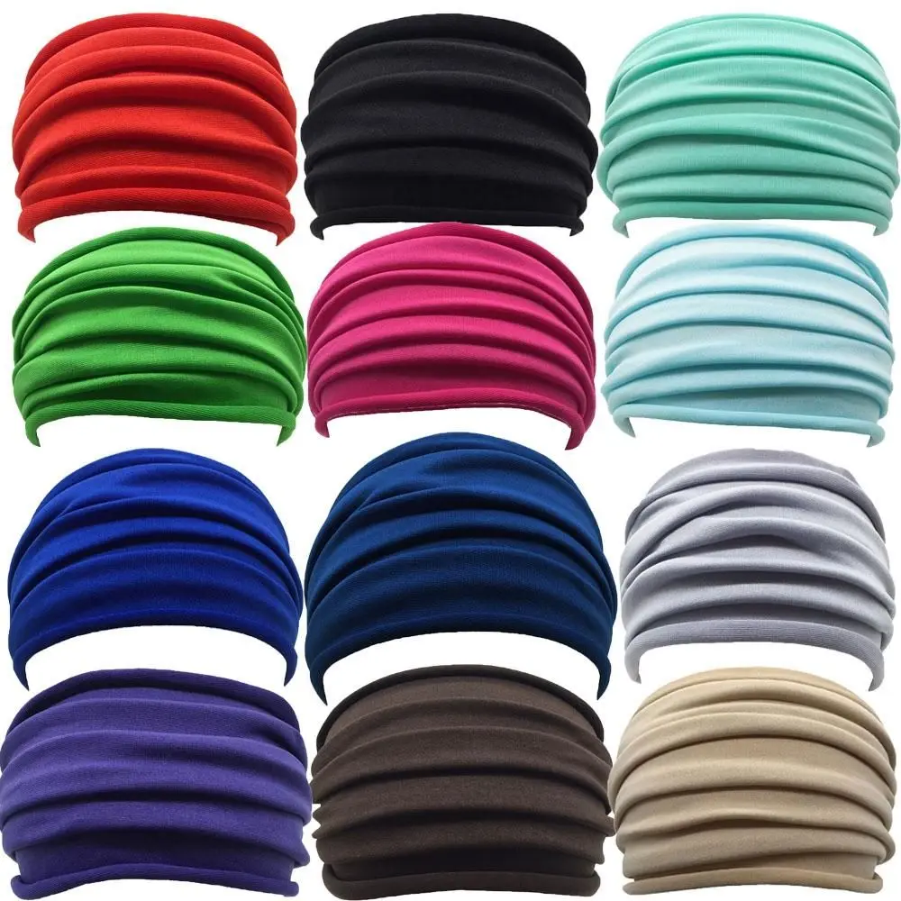 Diadema deportiva elástica antideslizante para mujer, turbante - imagen 3