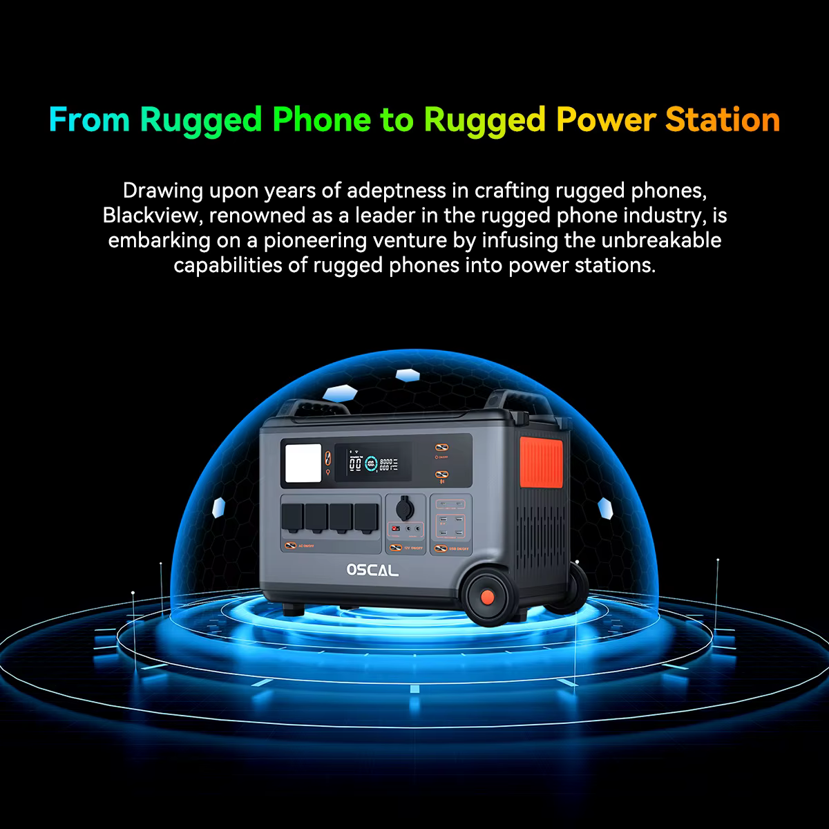 Estación de Energía Oscal PowerMax 6000 – Batería LiFePO4 Hogar Camping - imagen 4