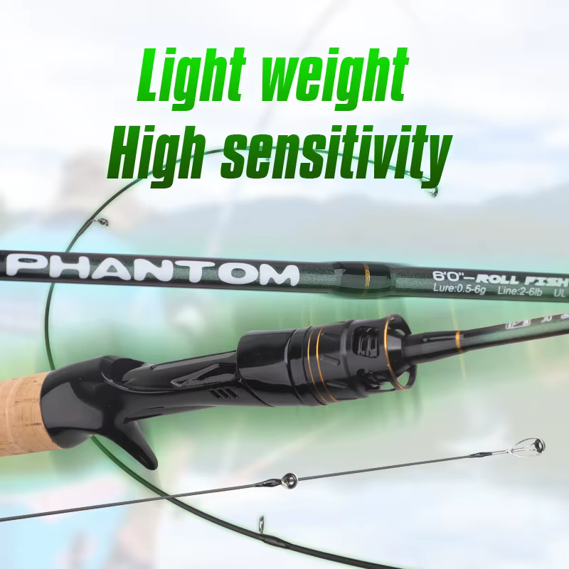 Caña ultraligera ROLLFISH UL Minnow de carbono para trucha y panfish - imagen 2