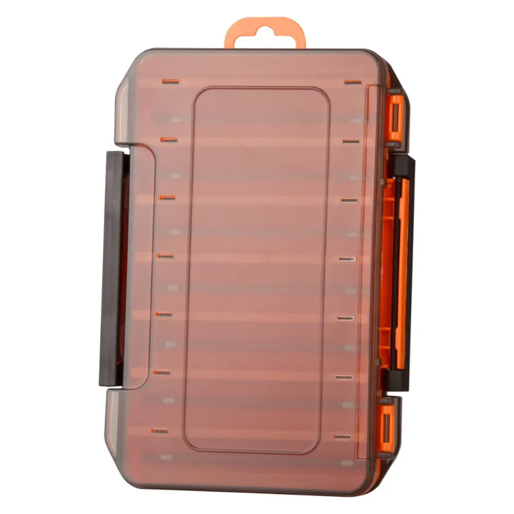Caja de pesca de polipropileno doble cara para señuelos y anzuelos
