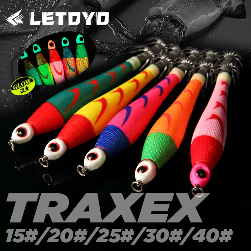 LETOYO Señuelo Calamar Luminoso TRAXEX 150-56g – Cebo Pulpo - imagen 2