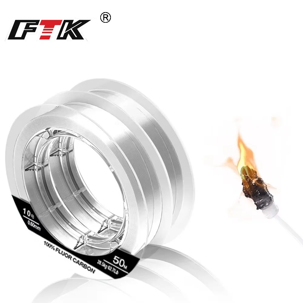 FTK Línea de Fluorocarbono 100% Fibra de Carbono – Rápido Hundimiento - imagen 2