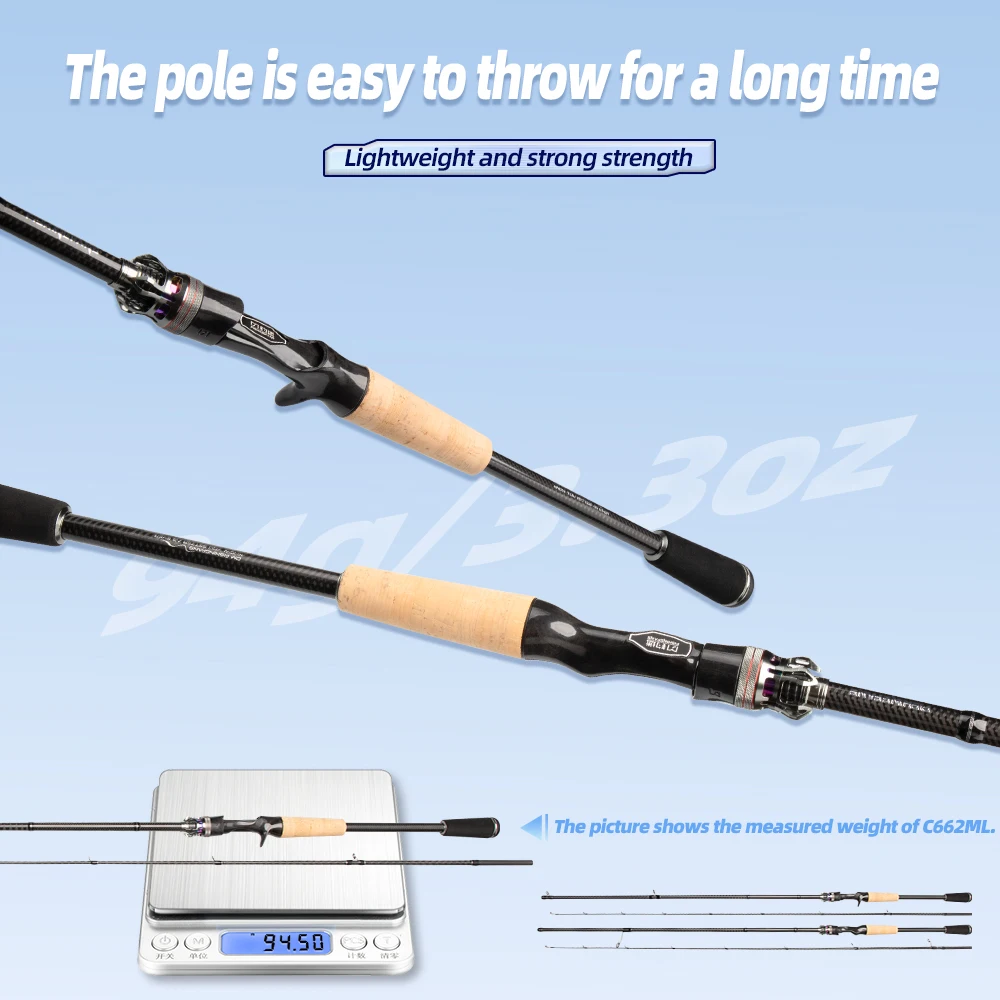 FISHINGFANS TORAY T1100 Caña de spinning de carbono con guías Fuji SIC - imagen 2
