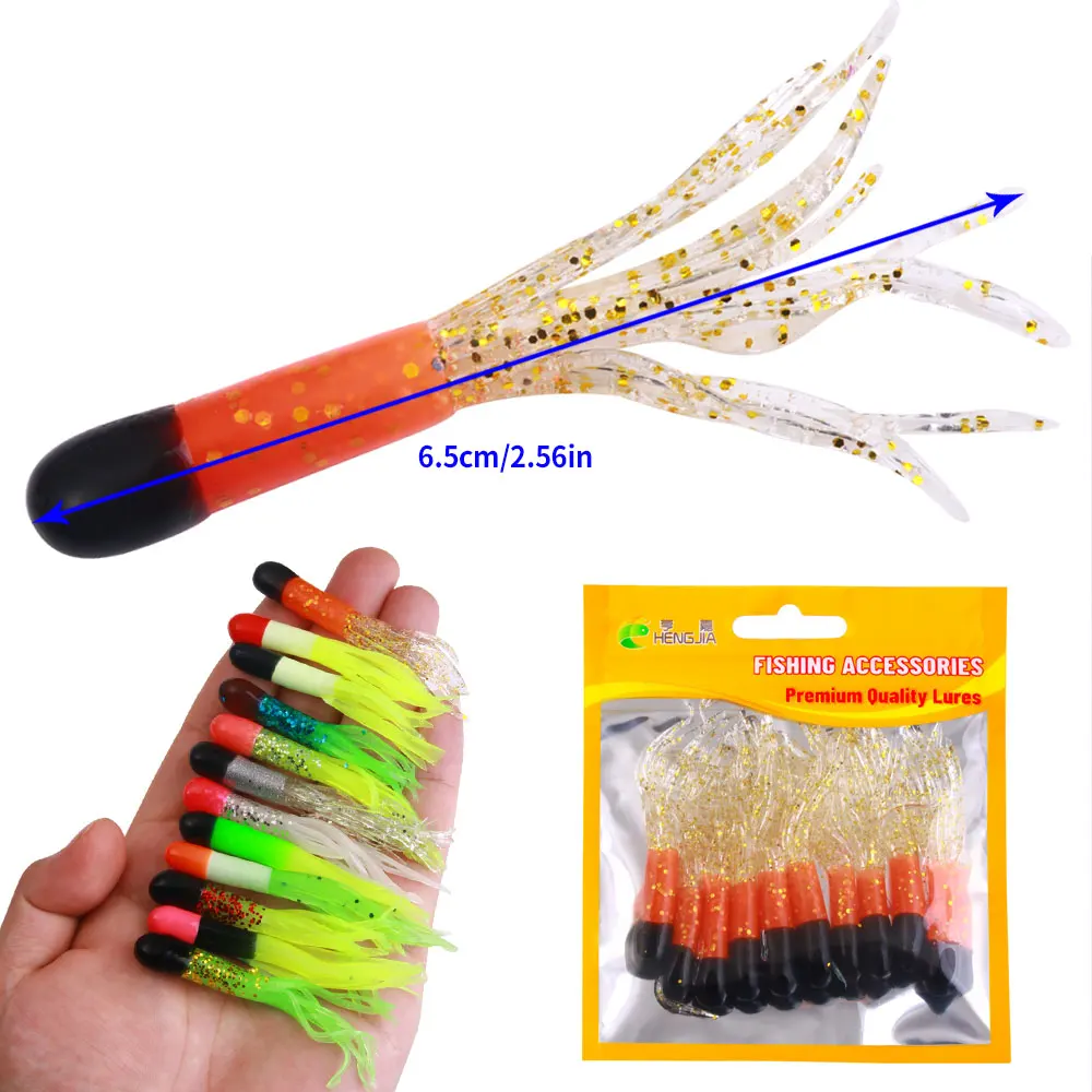 Señuelos de pesca en tubo suave de PVC