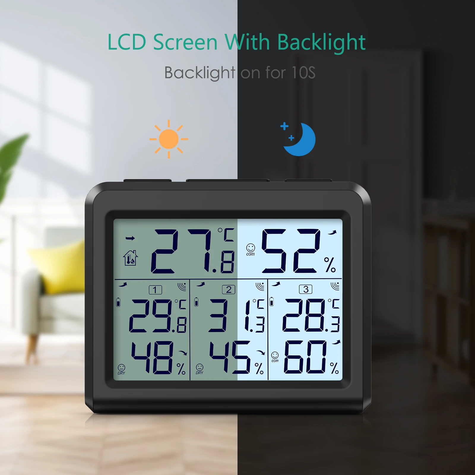 Retroiluminación de la pantalla para lectura nocturna
