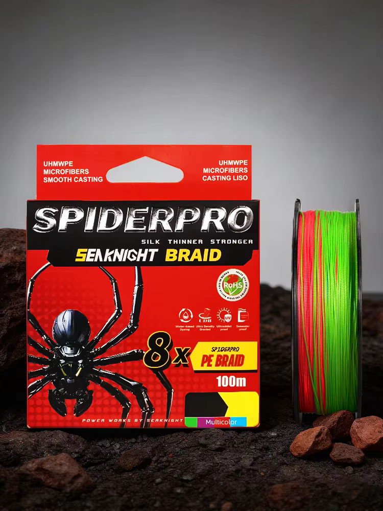 Línea trenzada PE SeaKnight X8 SPIDERPRO – larga distancia
