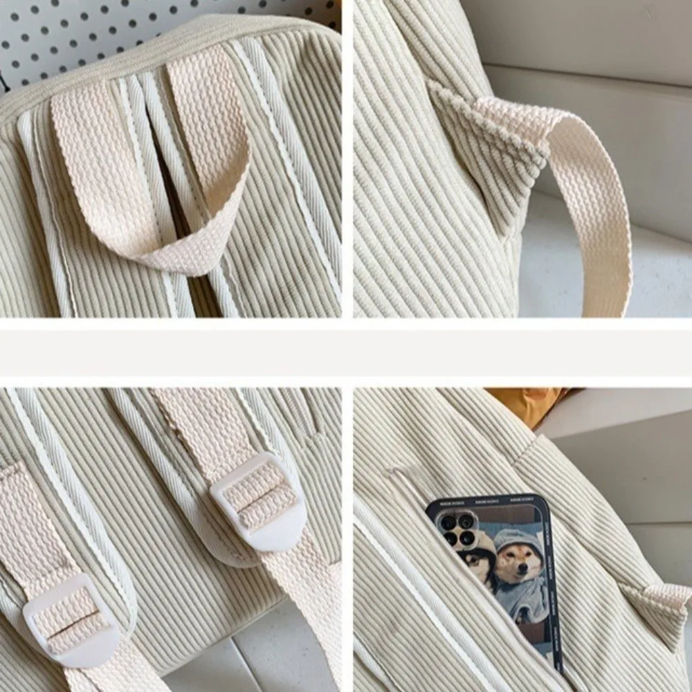 Mochila escolar de lona ligera para niñas, viaje gran capacidad