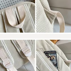 Mochila escolar de lona ligera para niñas, viaje gran capacidad