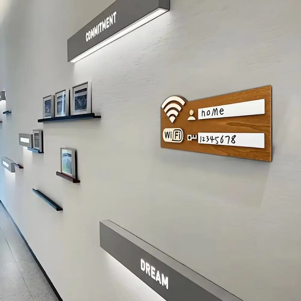 Letrero de pared tipo señalización