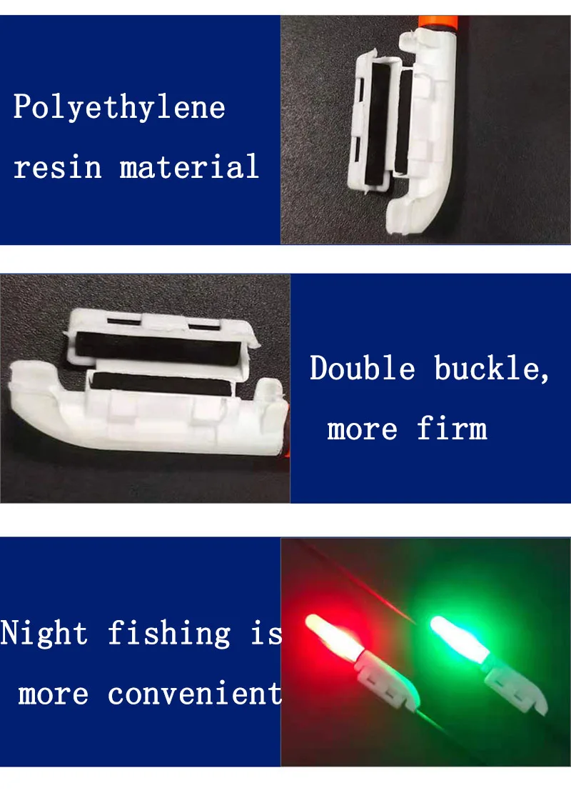 Luz LED Clip Recargable Impermeable para Caña de Pescar - imagen 2