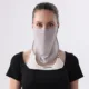 Mascarilla UV delgada con orejeras, seda de hielo transpirable unisex - imagen 2