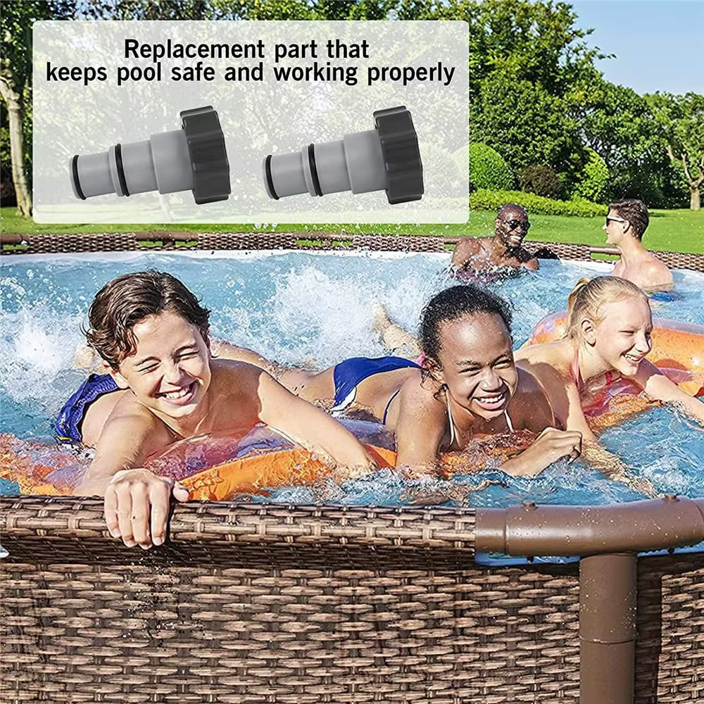 Dimensiones del adaptador de manguera para piscina