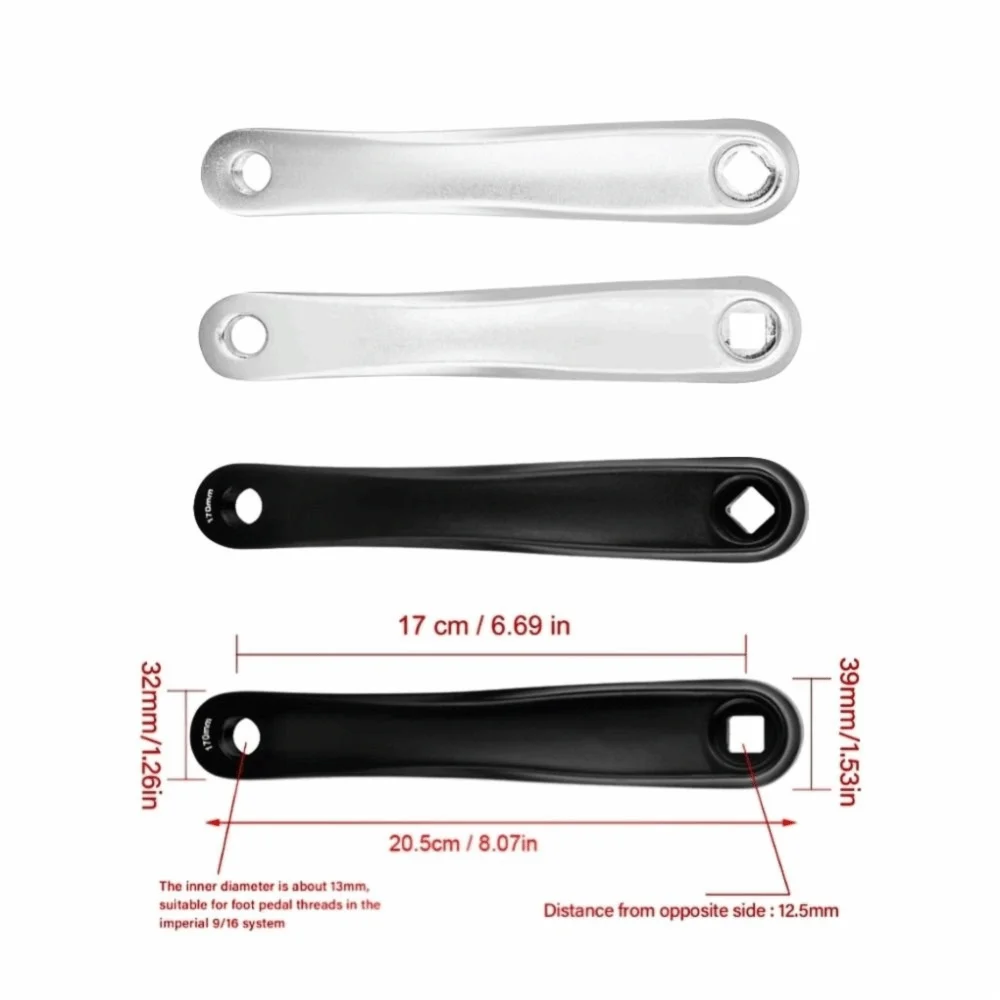 Brazo de manivela de bicicleta de aleación de aluminio