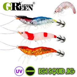 GREENSPIDER Jig Head UV para Calamar y Sepia