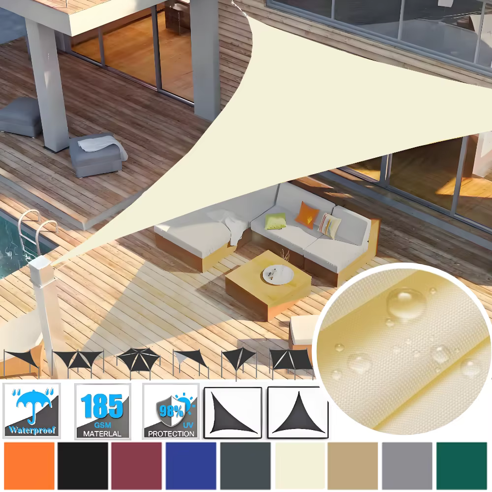Toldo Triangular Sombra – Resistente para Pesca y Exterior