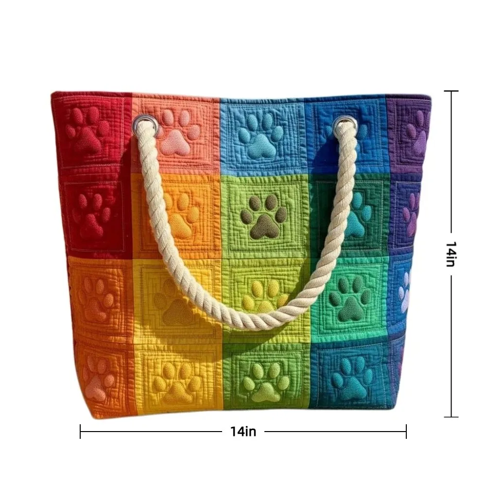 Bolso Tote Acolchado Vintage para Mujer – Lona Ligera de Gran Capacidad - imagen 3