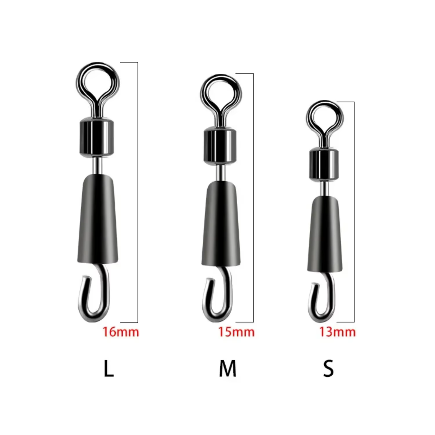 Conector rápido con emerillón para montajes de carpfishing - imagen 3