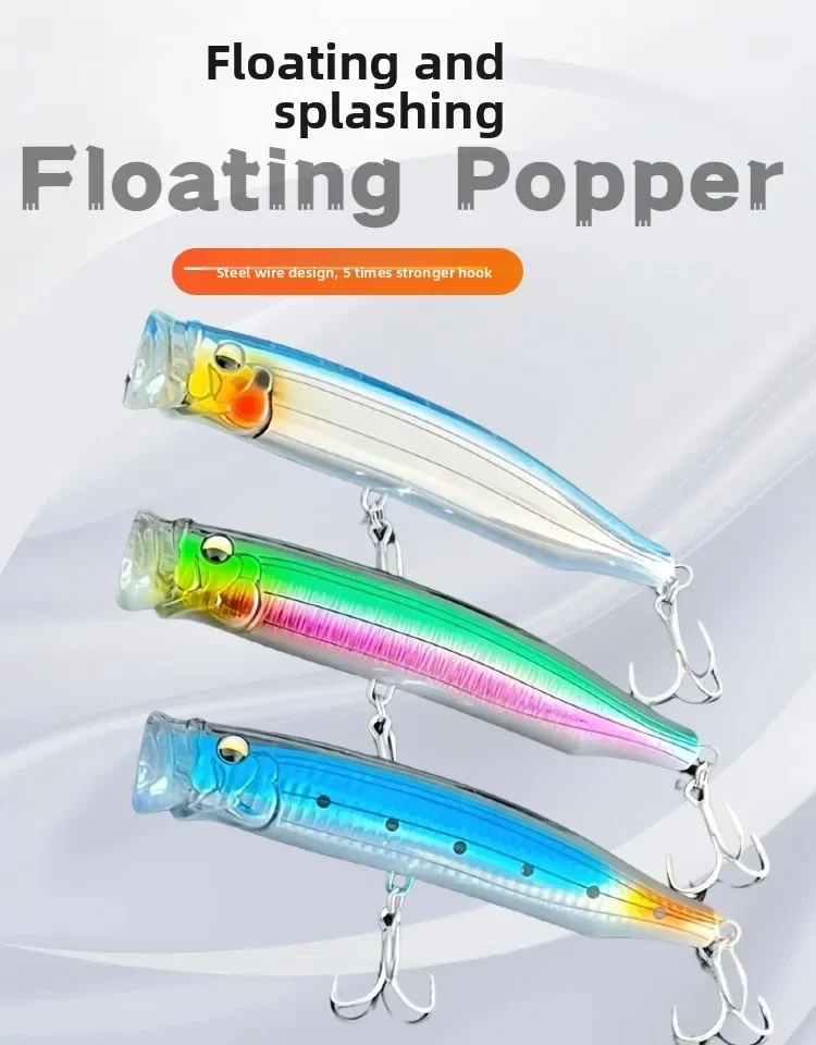 Señuelo popper MUKUN para superficie