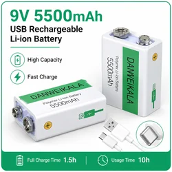 Batería recargable Li-ion gran capacidad con USB para cámara