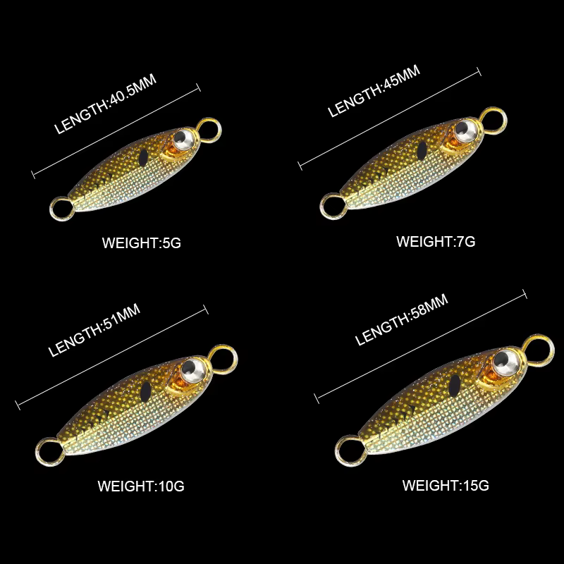 LETOYO Micro Jig metálico con pala para pesca en orilla - imagen 5