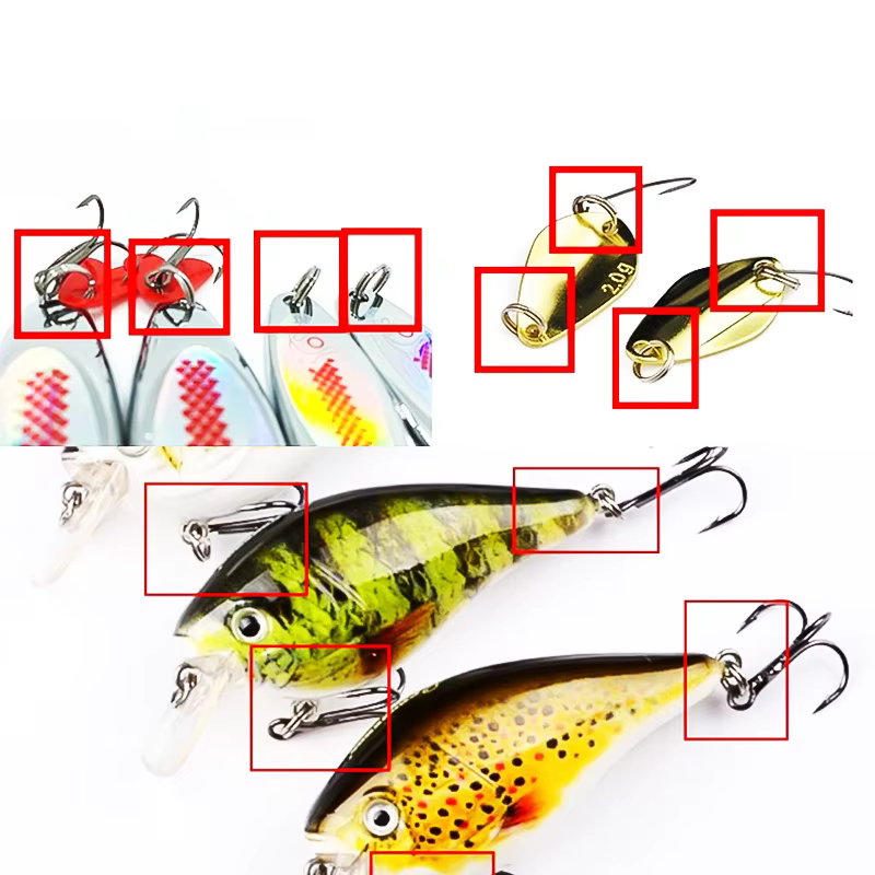 Anillos partidos acero inoxidable – Señuelos y anzuelos de pesca - imagen 3