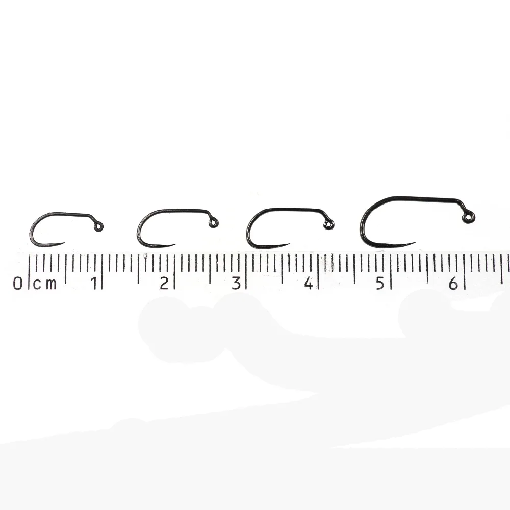 Anzuelos Jig Head sin púas Bimoo – Acero carbono para ninfas trucha - imagen 4