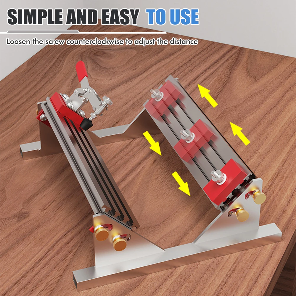 Localizador de abrazadera ajustable de aluminio para guías de cajones - imagen 5