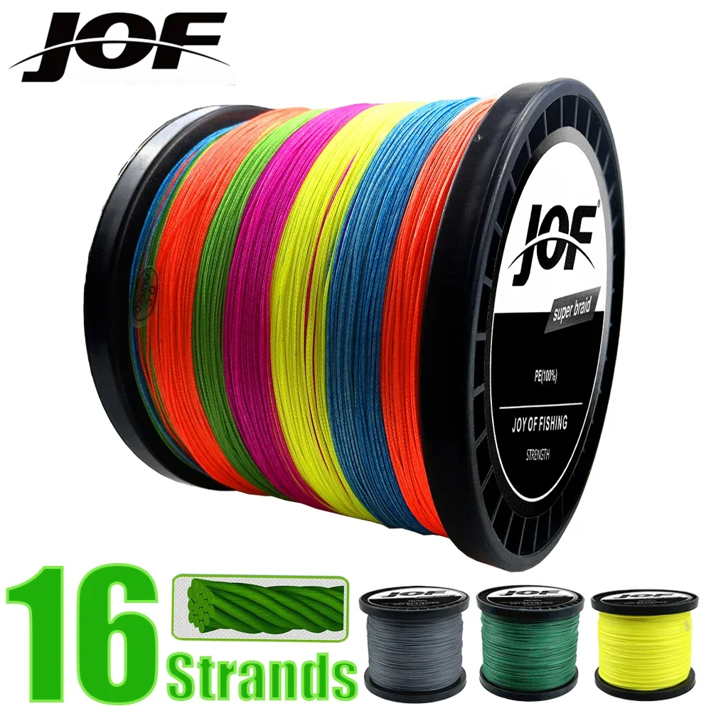 JOF X16 Línea trenzada - 16 hebras, 10-90 kg, agua dulce y salada - imagen 2