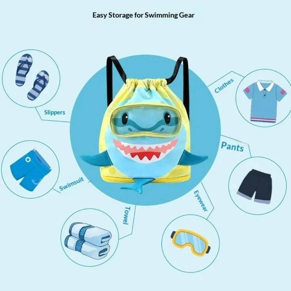 Diseño de tiburón infantil en color azul