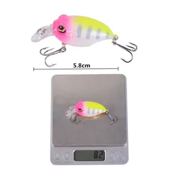 Crankbait flotante de plástico duro para trucha, lucio y lubina
