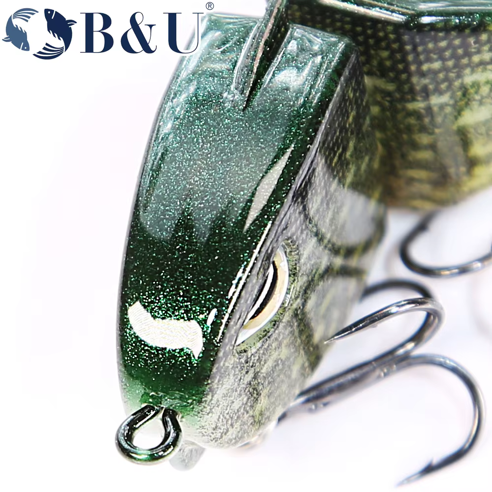 B & U Jerkbait 55mm Glide Bait hundimiento lento para lucio y trucha - imagen 5